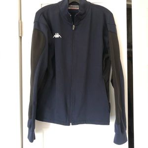 Kappa blue and black zip collared jacket